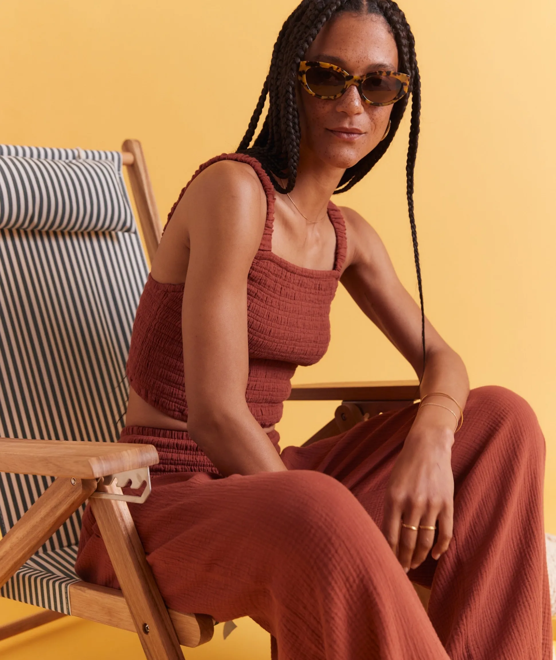 Lila Double Cloth Tank