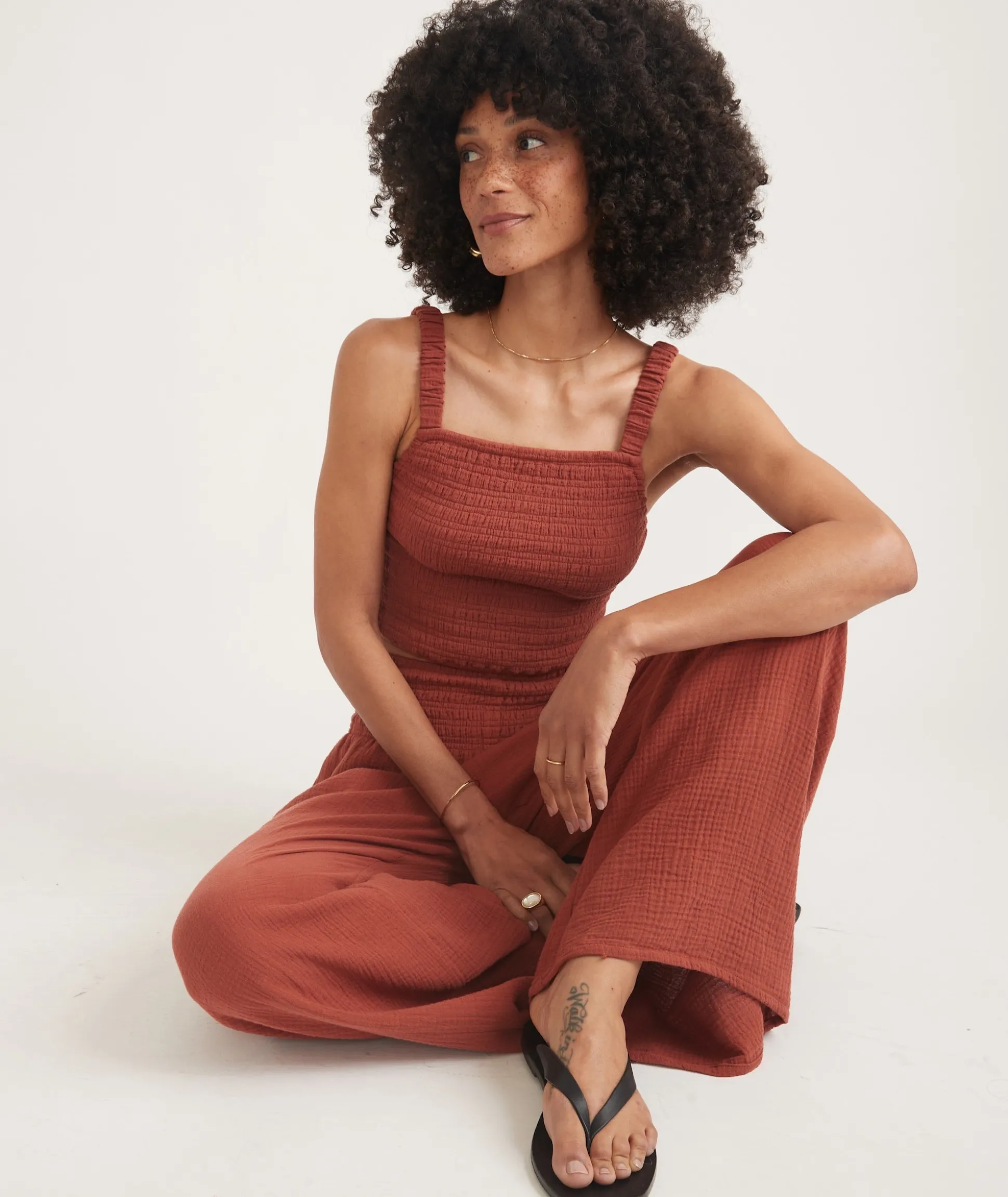Lila Double Cloth Tank