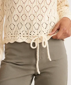 Manzanita Crochet Fringe Sweater