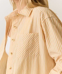 Mia Cropped Shirt in Cali Poplin