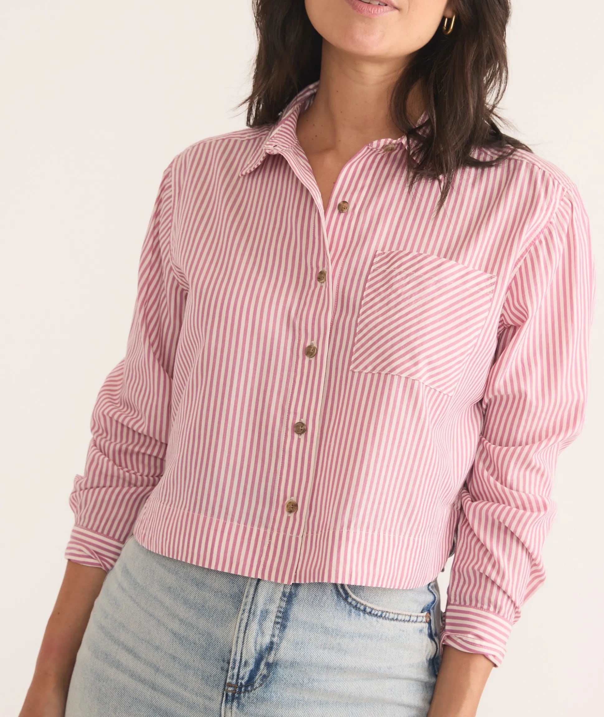 Mila Straight Hem Button Down