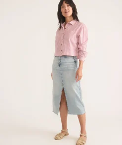 Mila Straight Hem Button Down