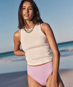 ML x Andie 90s High Waisted Bottom in Seersucker