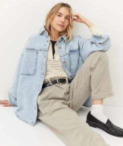 Molly Oversized Denim Shirt Jacket