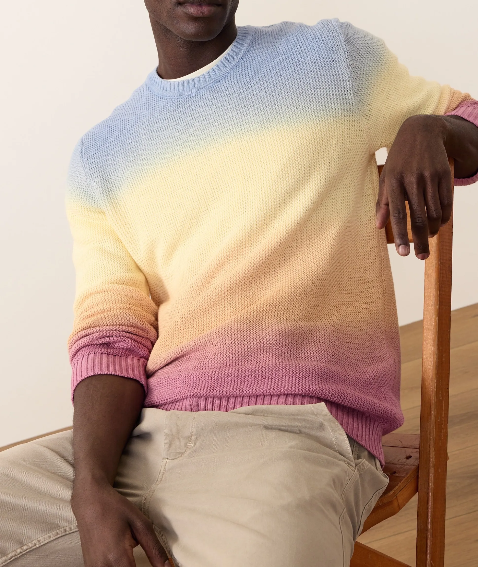 Ombre Crew Sweater