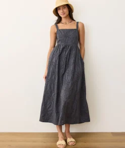 Rosette Eyelet Dress