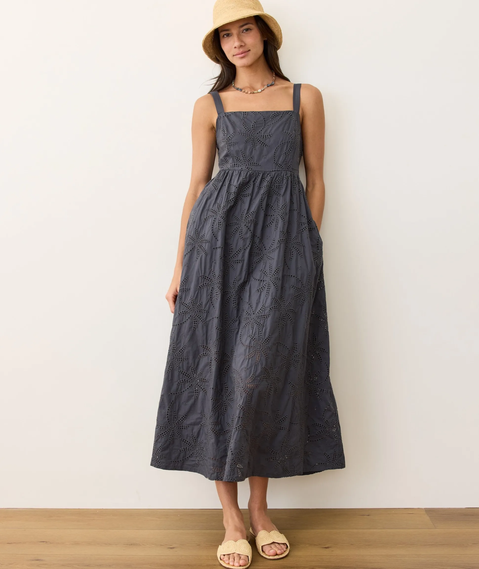 Rosette Eyelet Dress