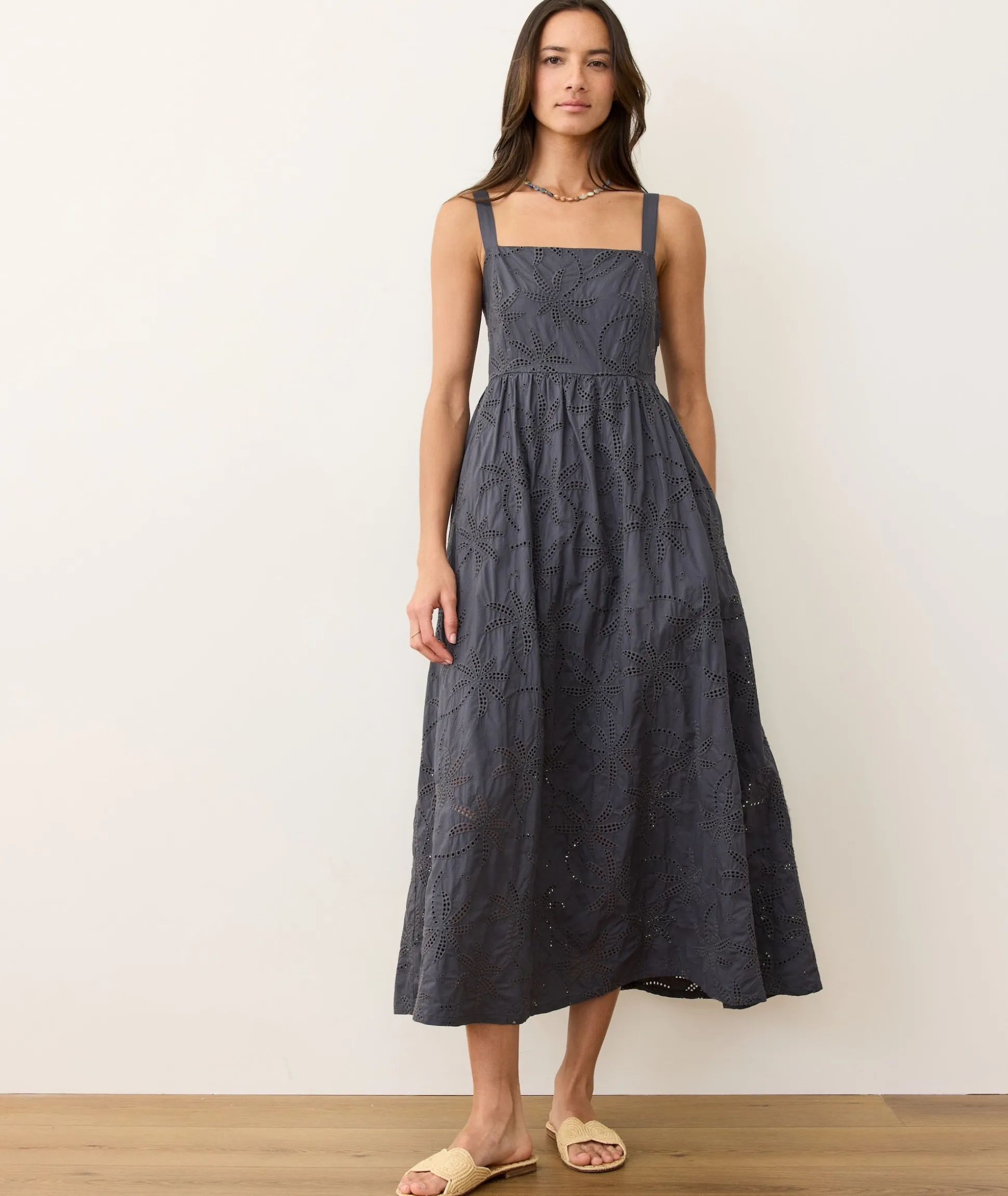 Rosette Eyelet Dress