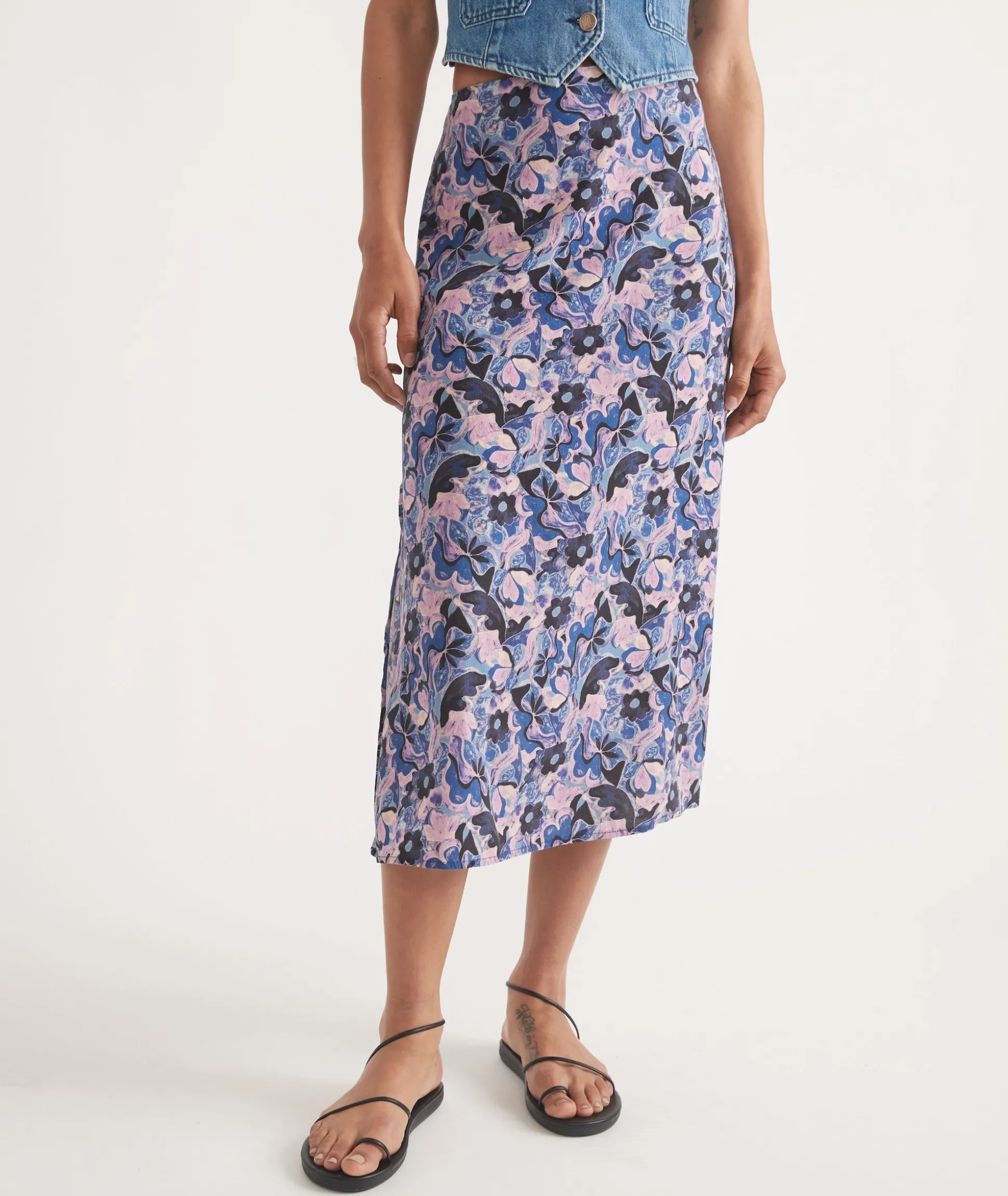 Ryan Slip Midi Skirt