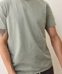 Saddle Hem Crew Tee