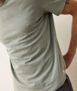 Saddle Hem Crew Tee