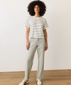 Sadie Vintage Slub Crop Tee