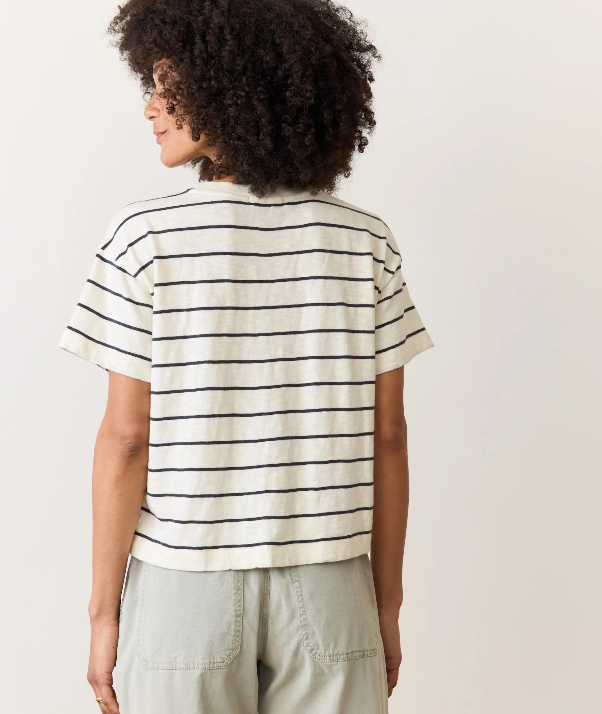 Sadie Vintage Slub Crop Tee