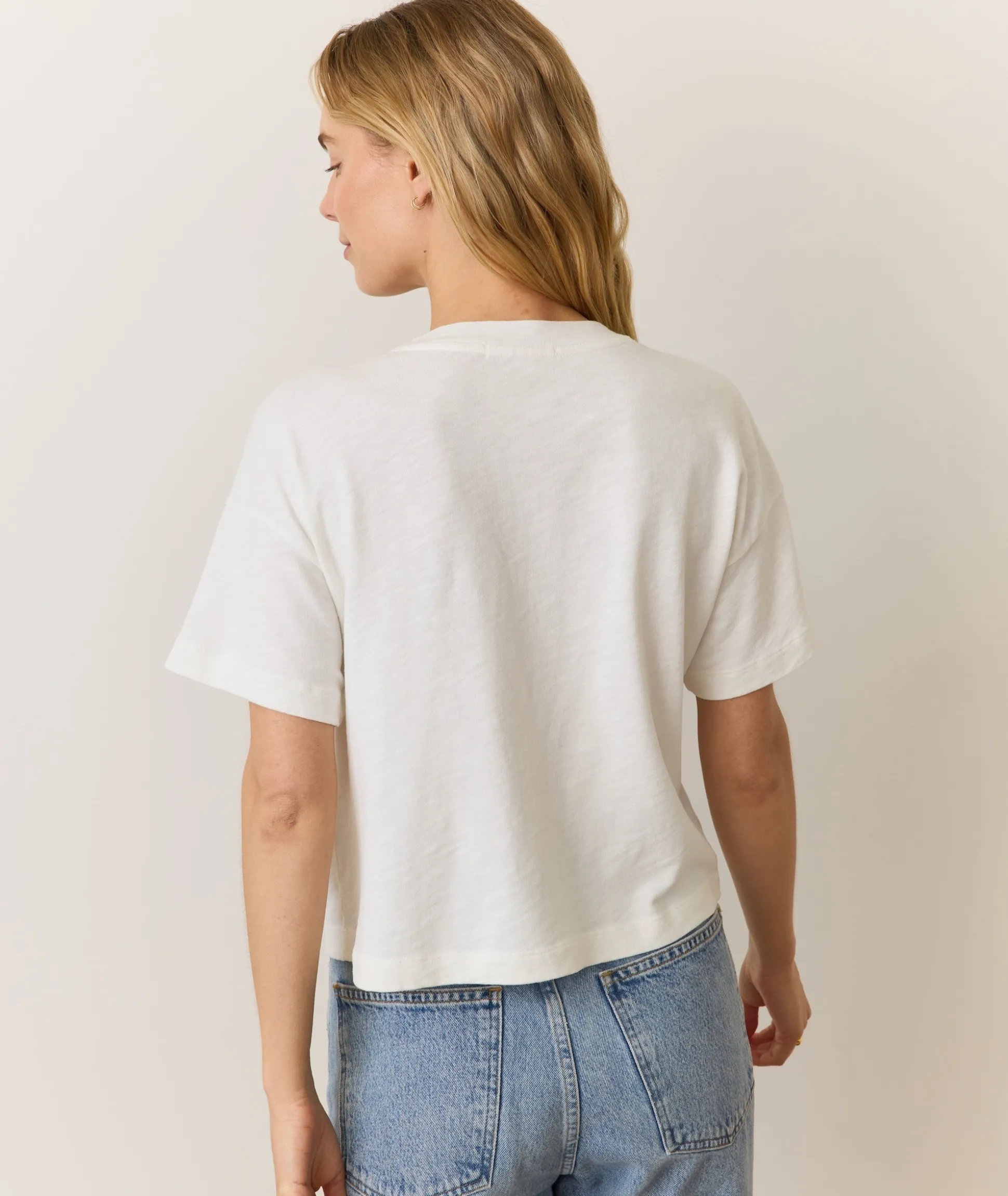 Sadie Vintage Slub Crop Tee