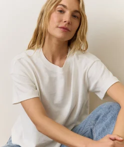 Sadie Vintage Slub Crop Tee
