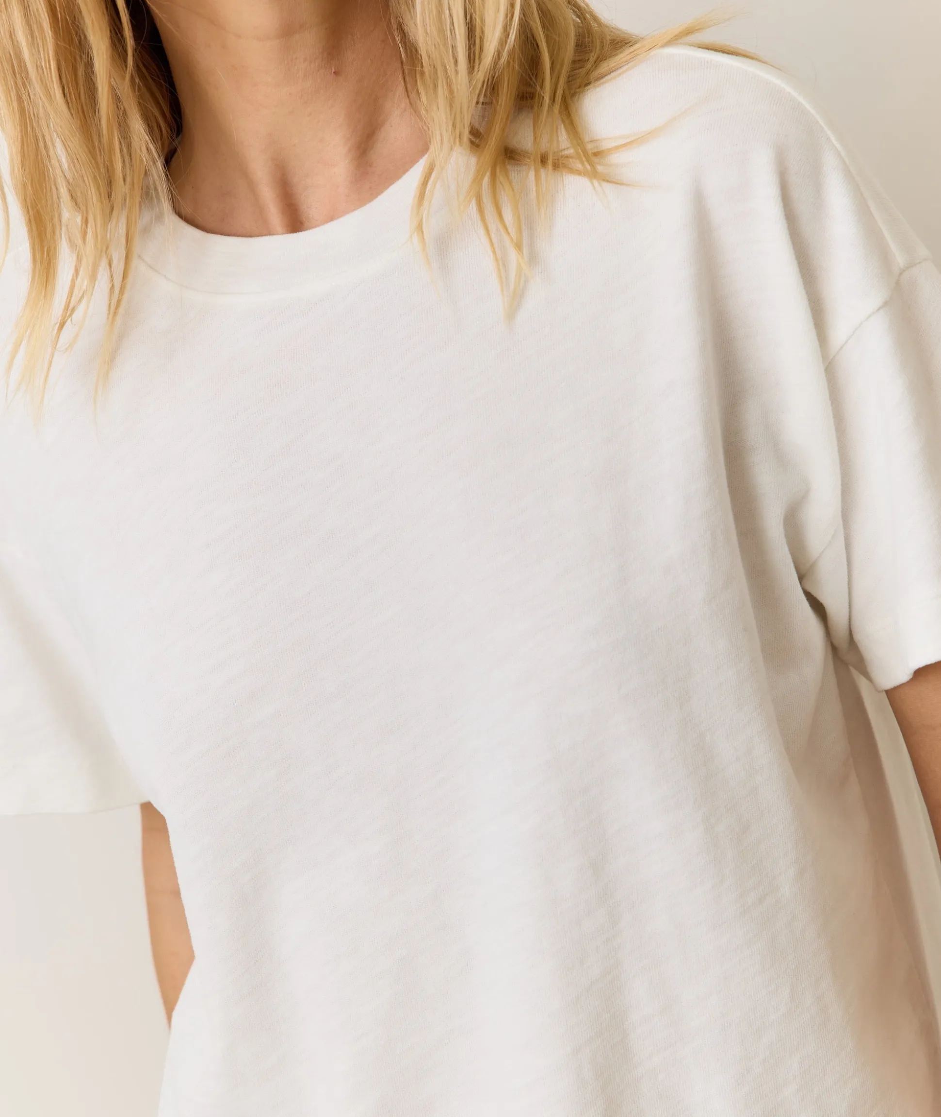 Sadie Vintage Slub Crop Tee