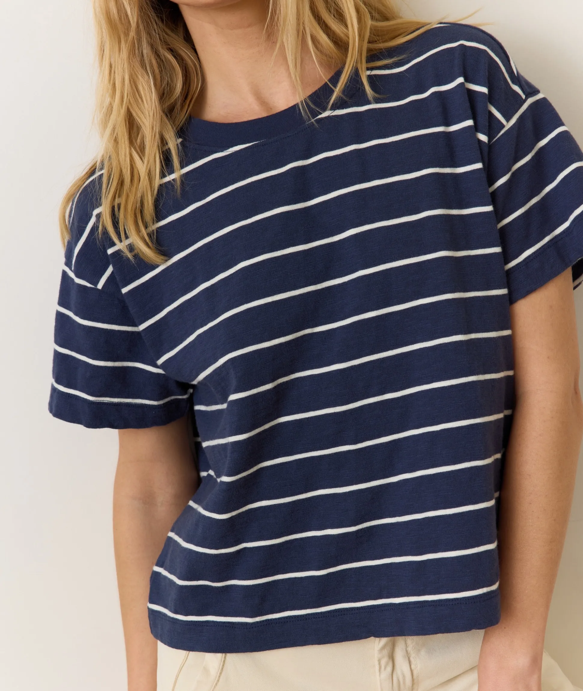 Sadie Vintage Slub Crop Tee