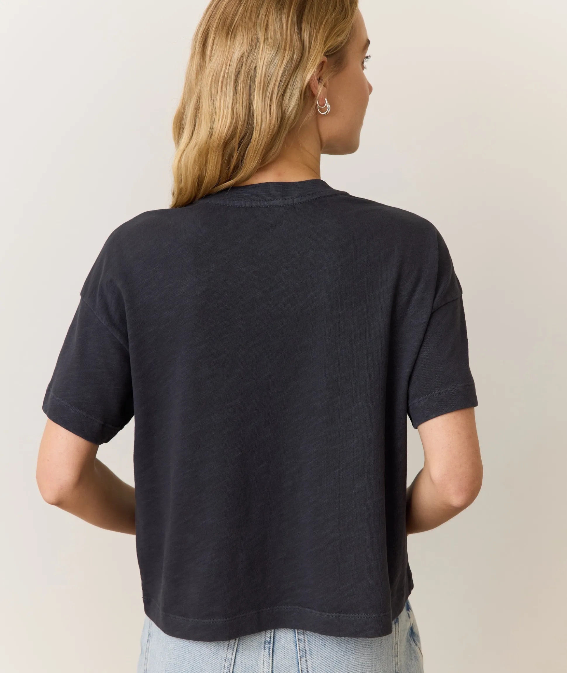 Sadie Vintage Slub Crop Tee