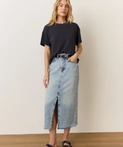 Sadie Vintage Slub Crop Tee