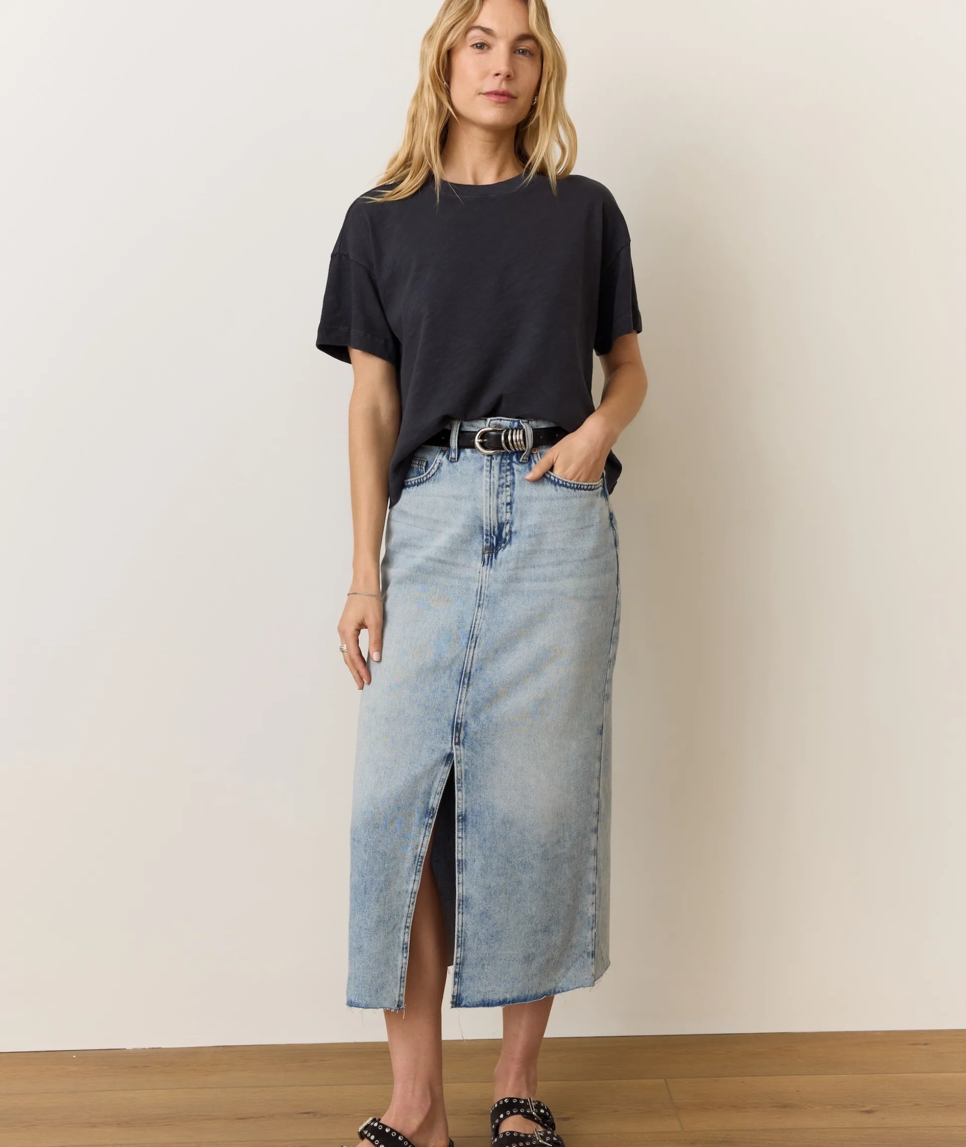 Sadie Vintage Slub Crop Tee