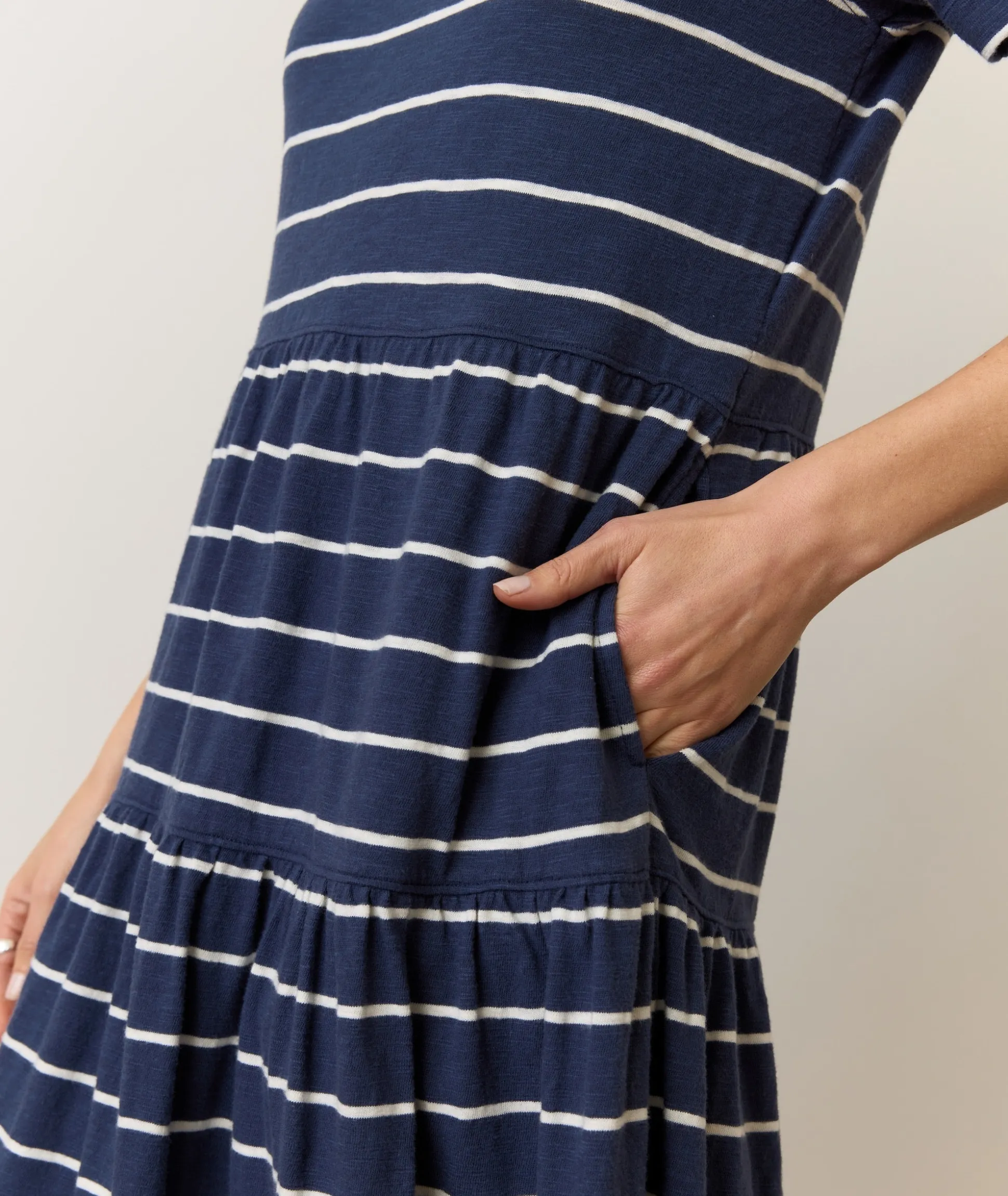 Sadie Vintage Slub Midi Dress