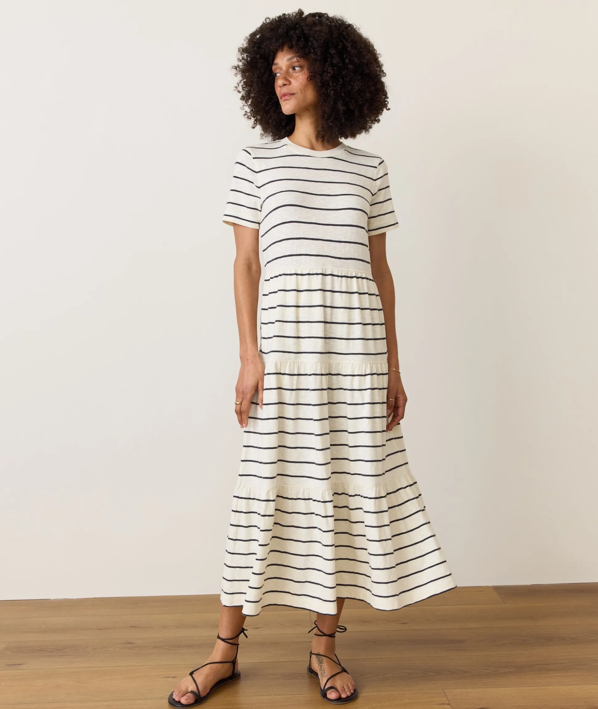 Sadie Vintage Slub Midi Dress