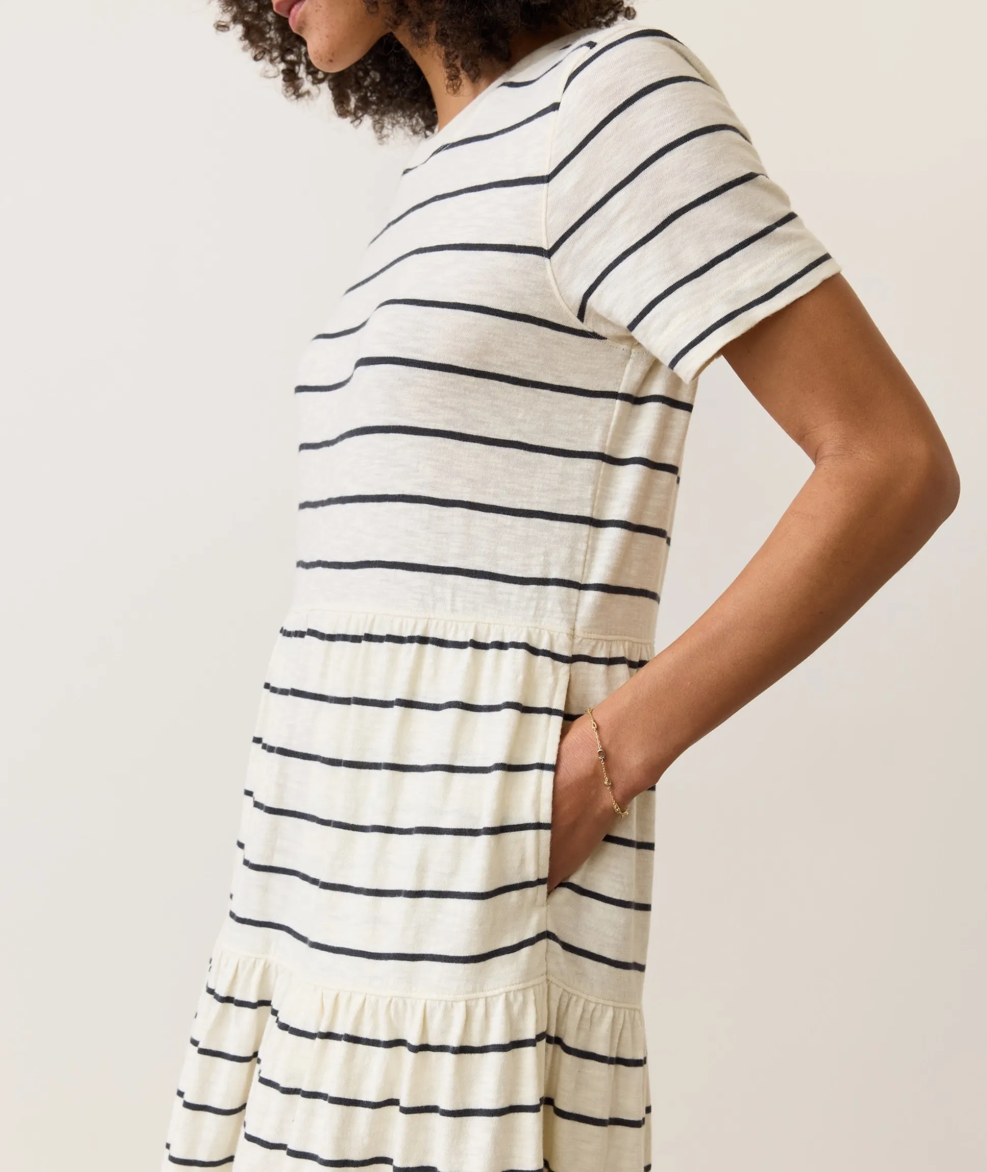 Sadie Vintage Slub Midi Dress