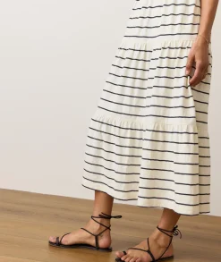 Sadie Vintage Slub Midi Dress