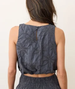 Sage Eyelet Bubble Tank