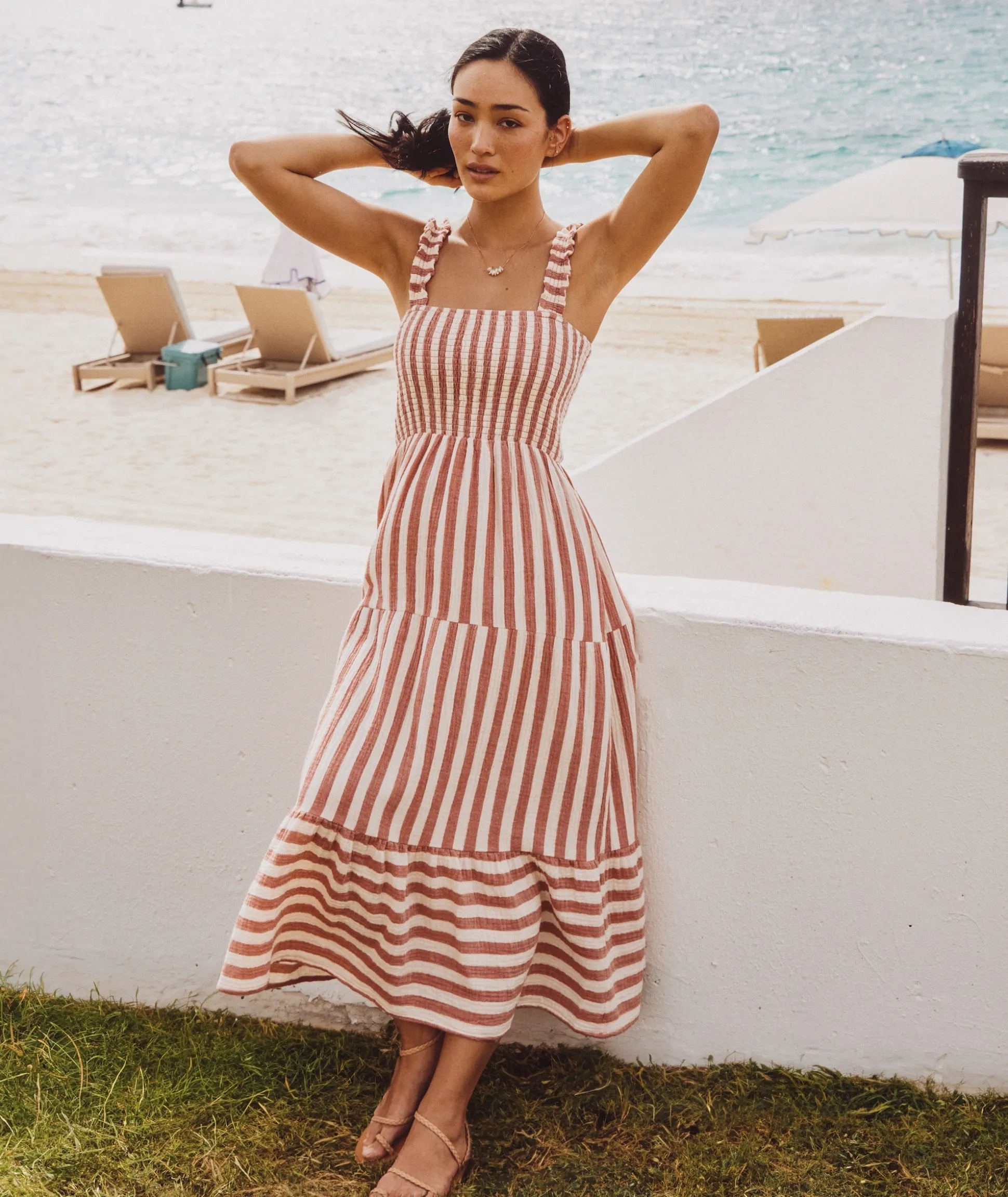 Selene Double Cloth Maxi Dress