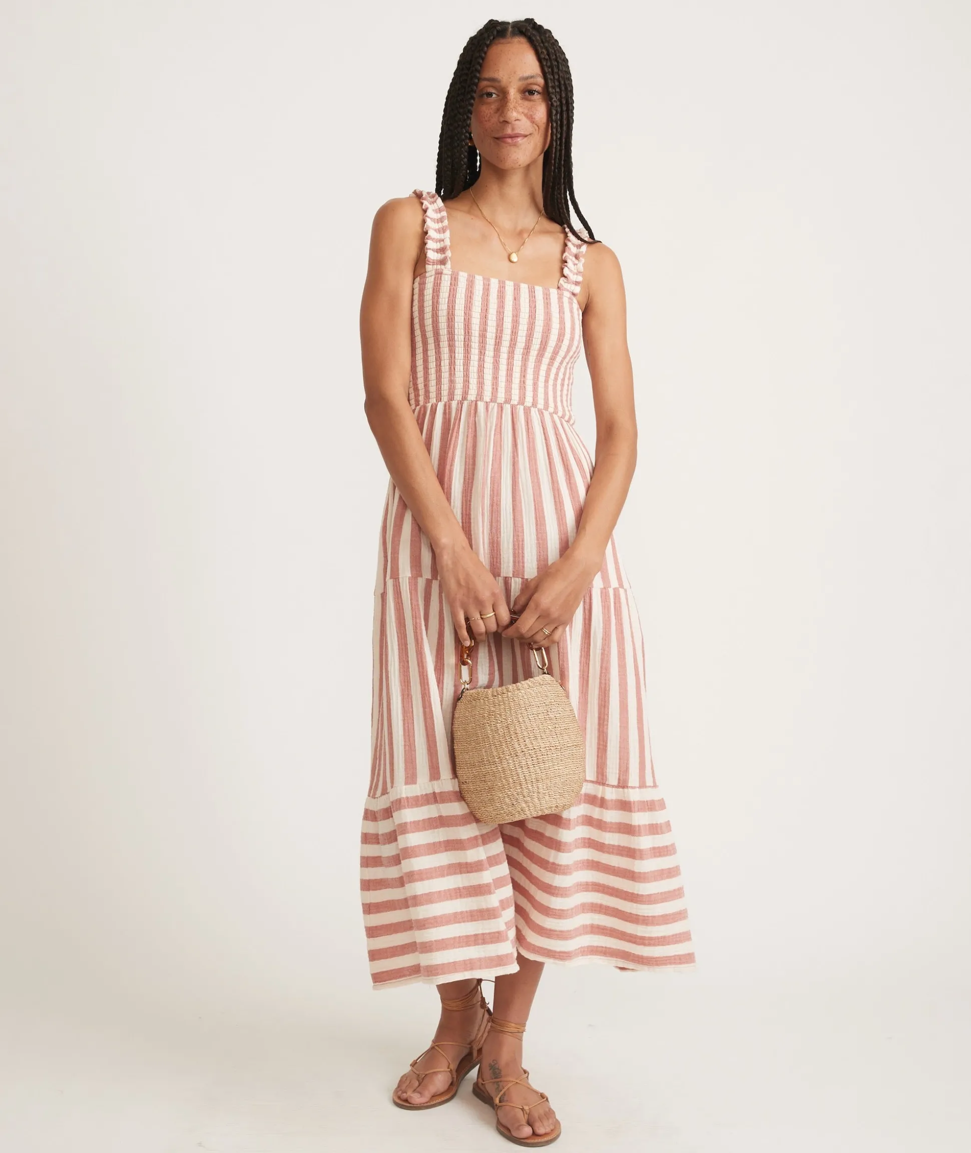 Selene Double Cloth Maxi Dress