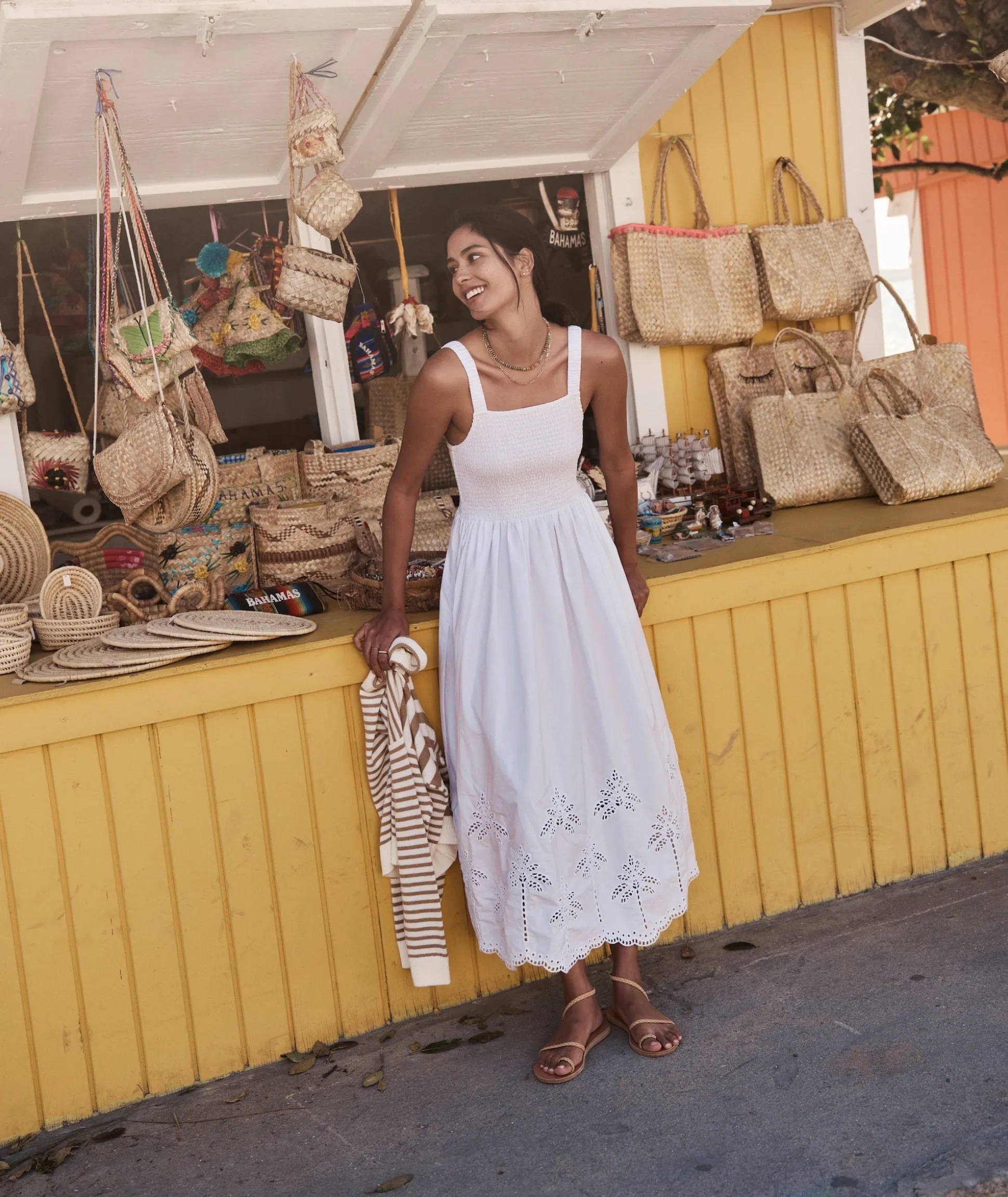 Selene Eyelet Maxi Dress