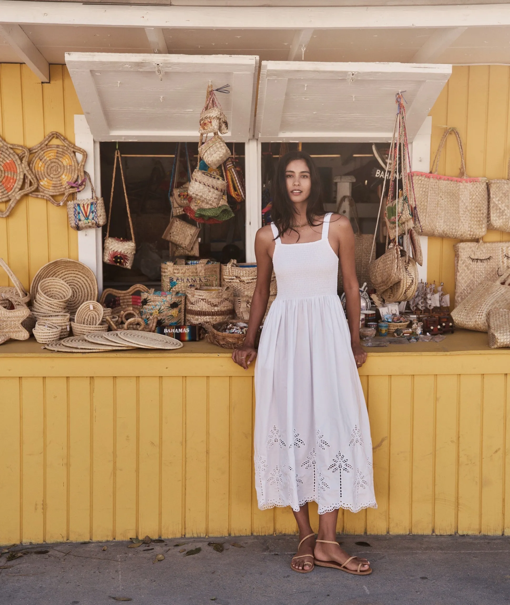 Selene Eyelet Maxi Dress