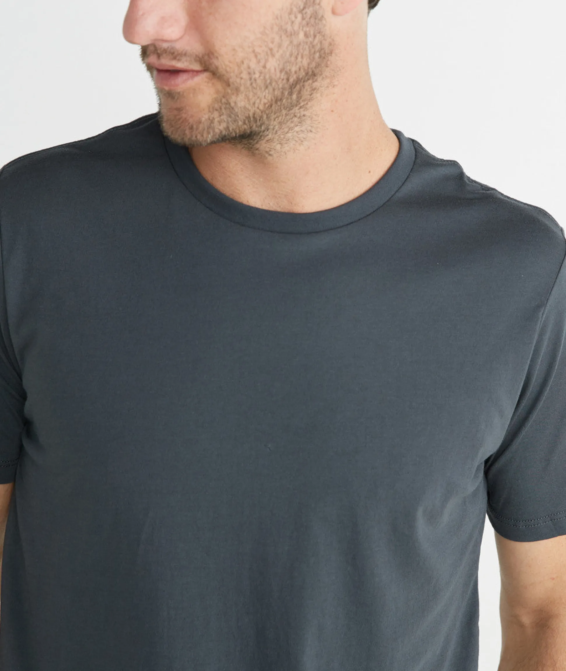 Signature Crewneck Tee - Asphalt Grey