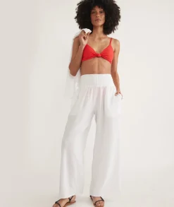 Sophia Double Cloth Palazzo Pant