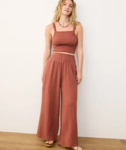 Sophia Double Cloth Palazzo Pant