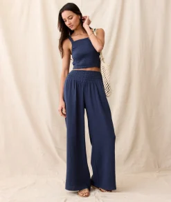 Sophia Double Cloth Palazzo Pant