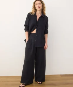 Sophia Double Cloth Palazzo Pant