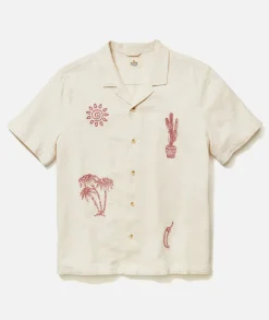 Stretch Selvage Embroidered Resort Shirt