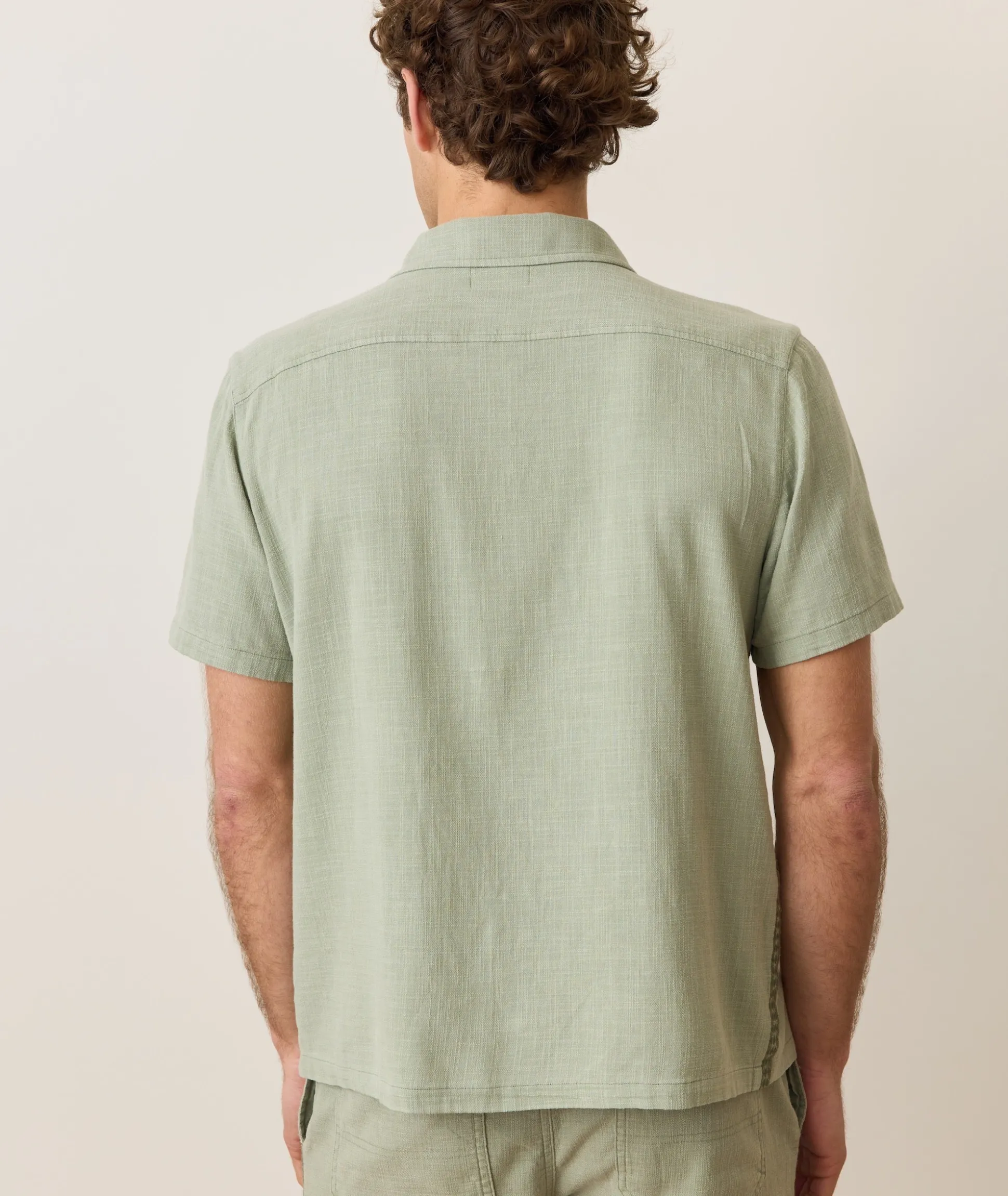 Stretch Selvage Embroidered Resort Shirt