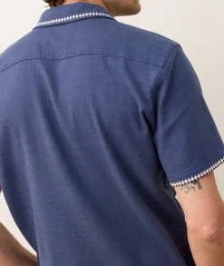 Stretch Selvage Embroidered Resort Shirt