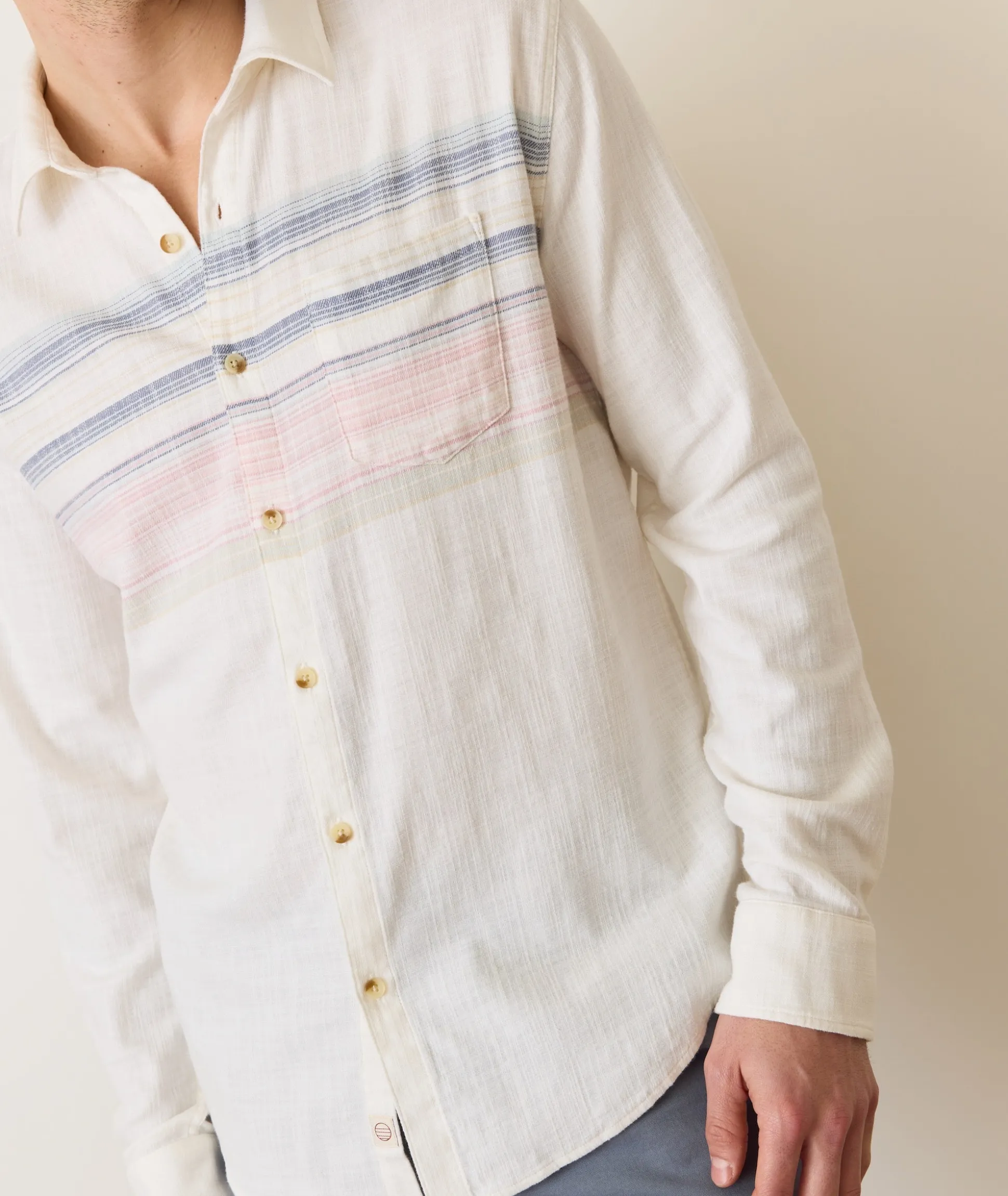 Stretch Selvage Long Sleeve Shirt