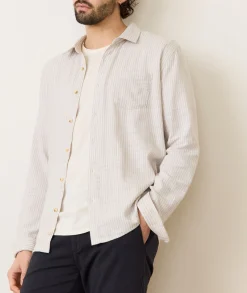 Stretch Selvage Long Sleeve Shirt