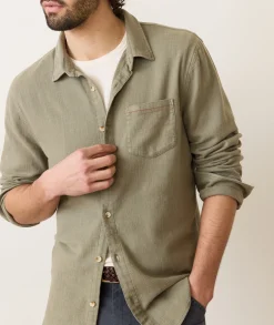 Stretch Selvage Long Sleeve Shirt