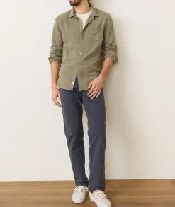 Stretch Selvage Long Sleeve Shirt