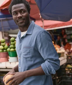 Stretch Selvage Long Sleeve Shirt