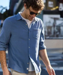 Stretch Selvage Long Sleeve Shirt