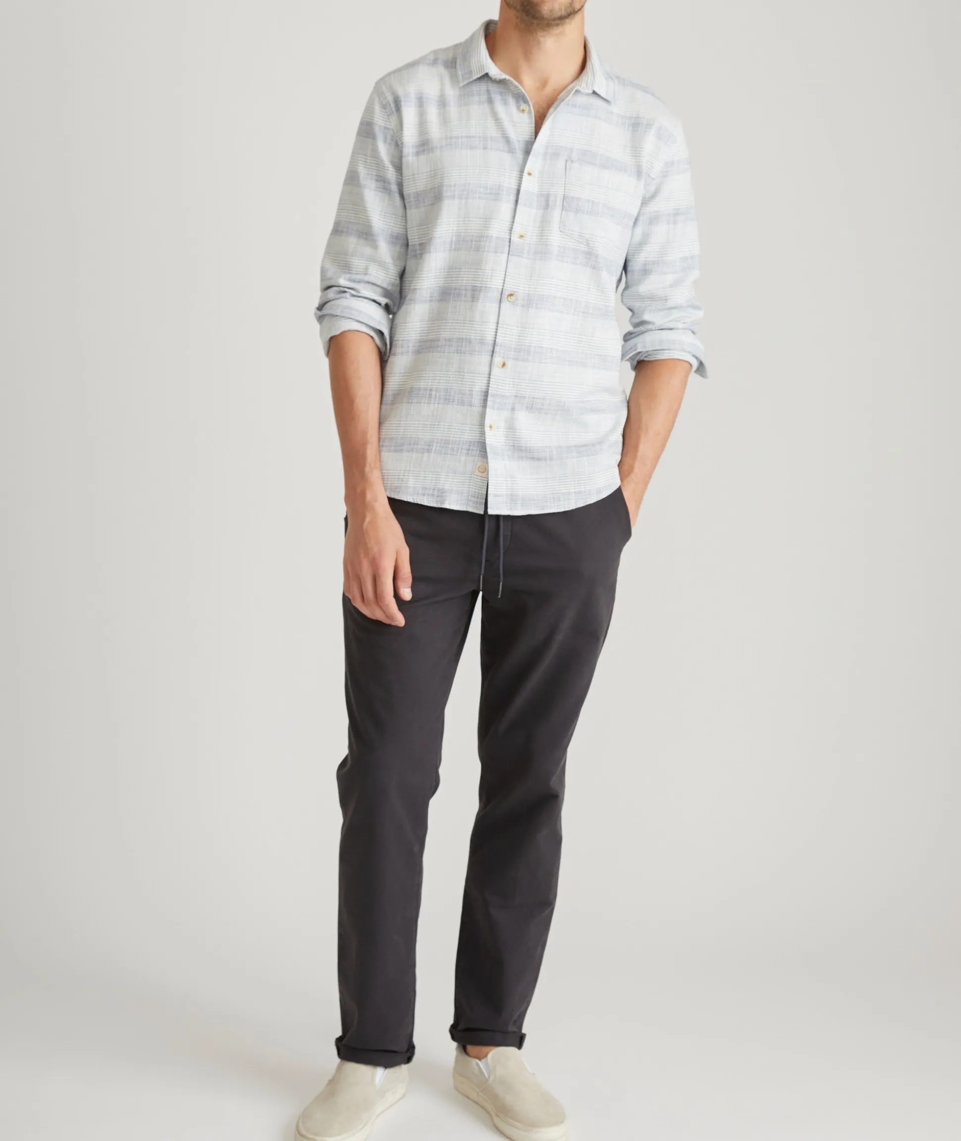 Stretch Selvage Long Sleeve Shirt