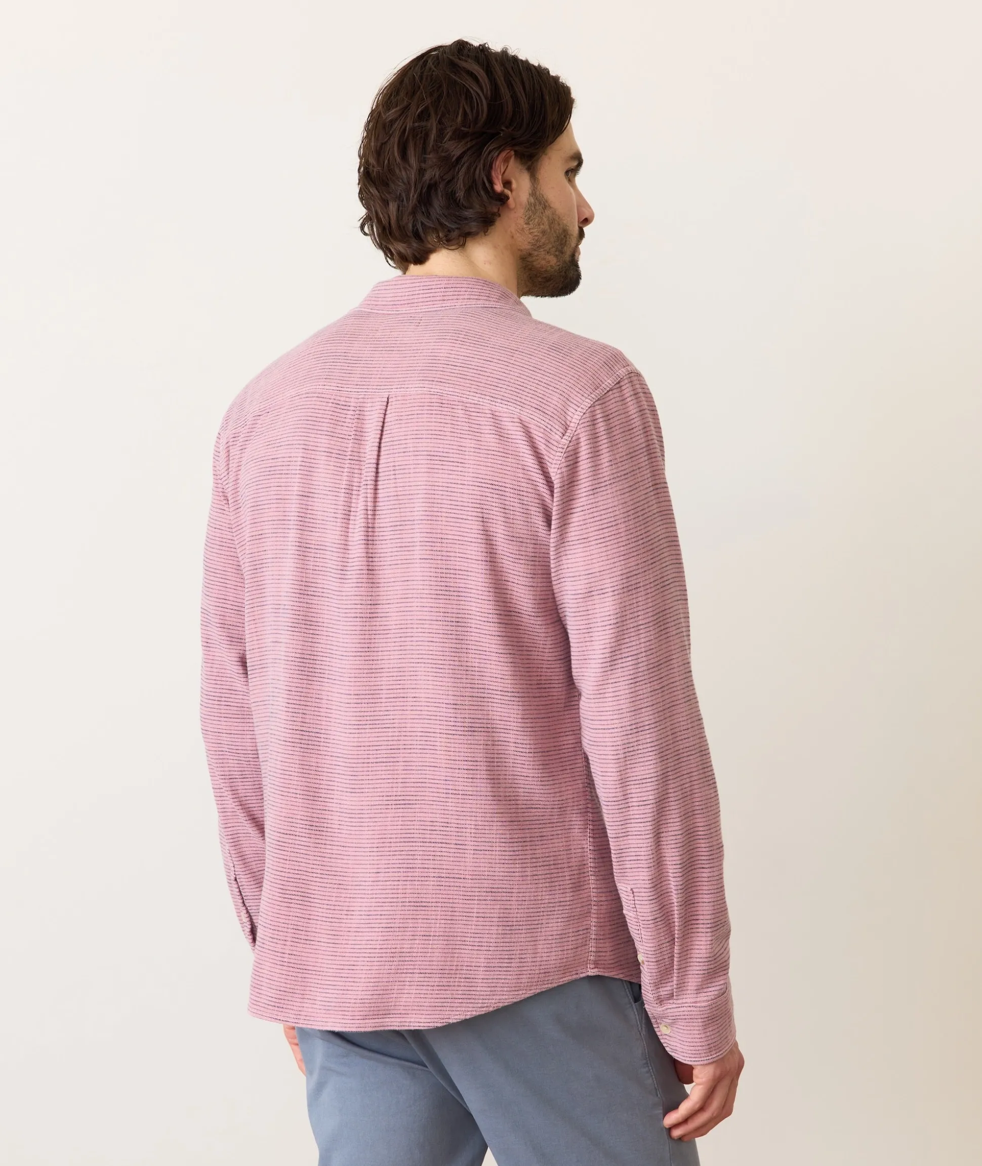 Stretch Selvage Long Sleeve Shirt