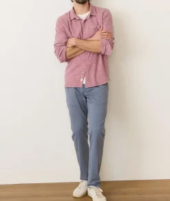 Stretch Selvage Long Sleeve Shirt